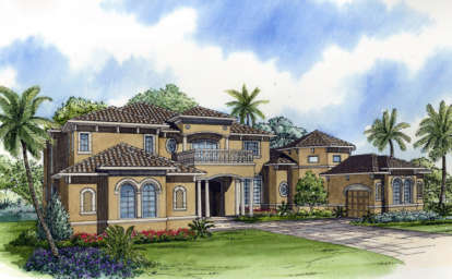 Mediterranean House Plan #168-00073 Elevation Photo