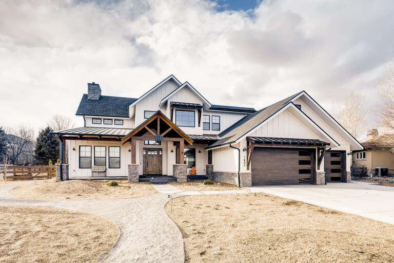 House Plan House Plan #34943 Angled Front Elevation