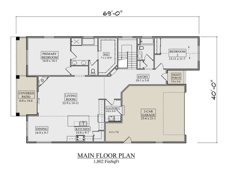 House Plan House Plan #34945 Drawing 1