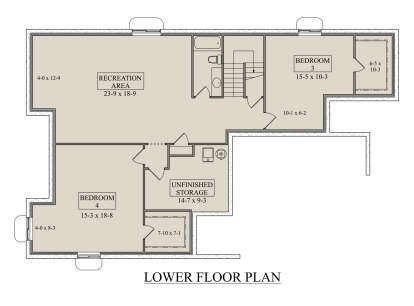 Basement for House Plan #5631-00309