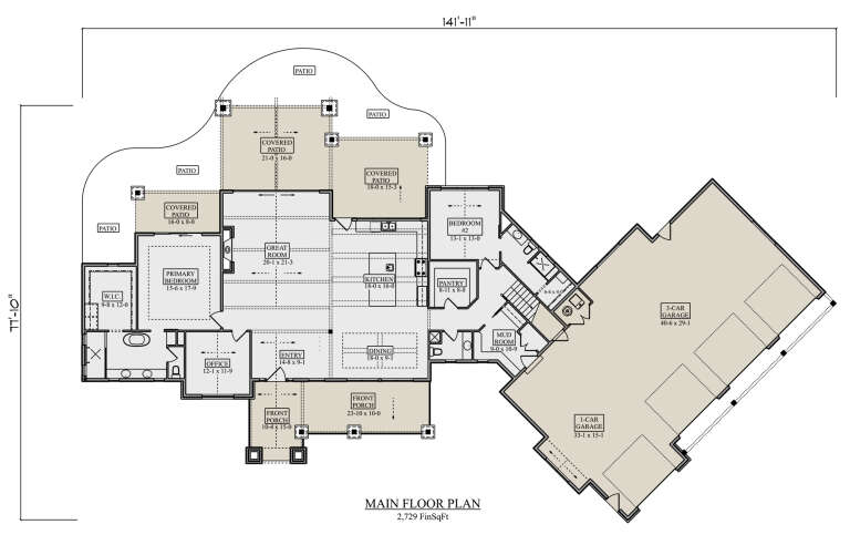 House Plan House Plan #34947 Drawing 1
