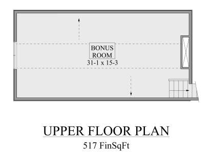 Bonus Room for House Plan #5631-00312