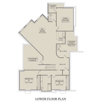 Basement for House Plan #5631-00313