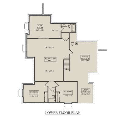 Basement for House Plan #5631-00315