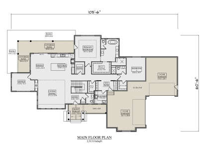 Main Floor  for House Plan #5631-00317