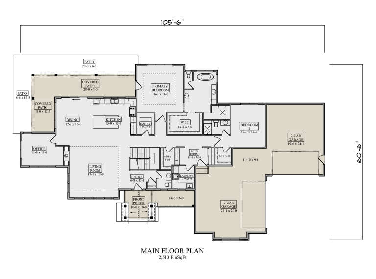 House Plan House Plan #34953 Drawing 1