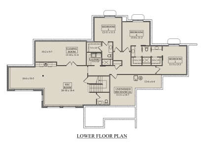 Basement for House Plan #5631-00317