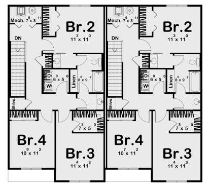 Second Floor for House Plan #963-01237