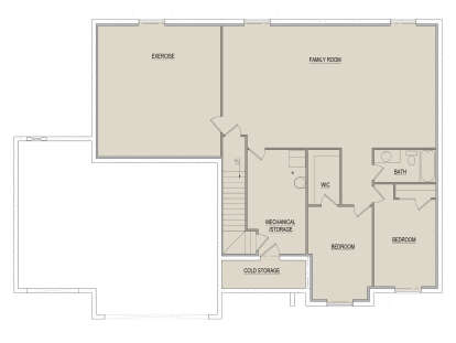 Basement for House Plan #8768-00175