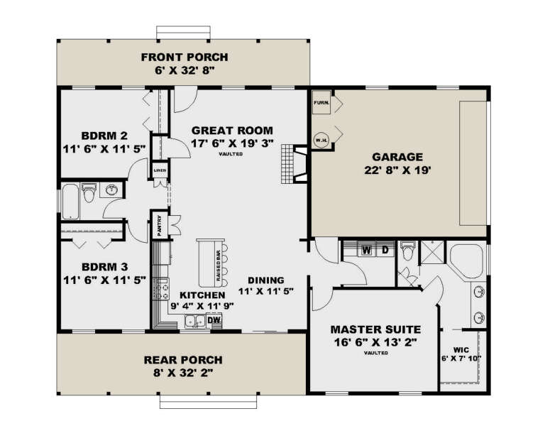 House Plan House Plan #34958 Drawing 1