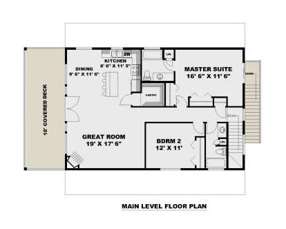Second Floor for House Plan #039-00824