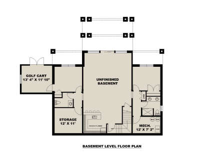 Basement  for House Plan #039-00825