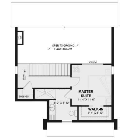 Second Floor for House Plan #034-01416
