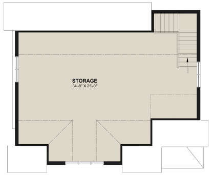Storage for House Plan #034-01418