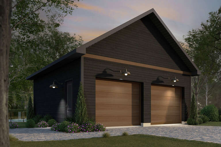 House Plan House Plan #34965 Angled Front Elevation