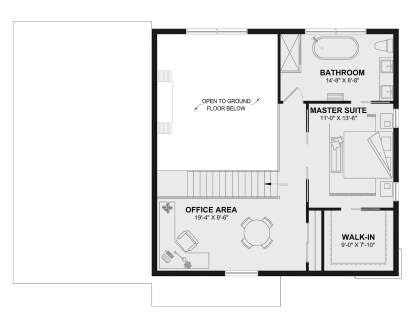 Second Floor for House Plan #034-01420