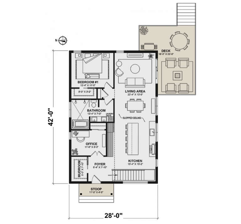 House Plan House Plan #34967 Drawing 1