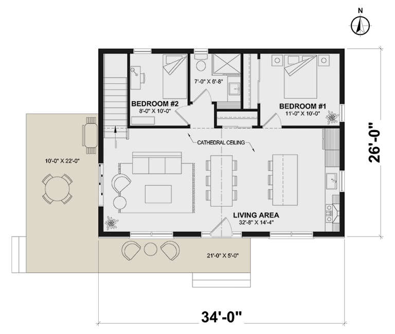 House Plan House Plan #34969 Drawing 1