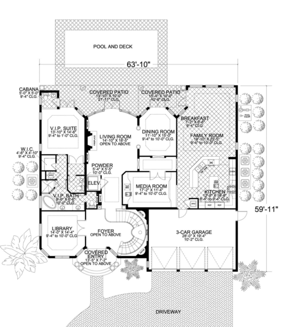 Floorplan 1 for House Plan #168-00076