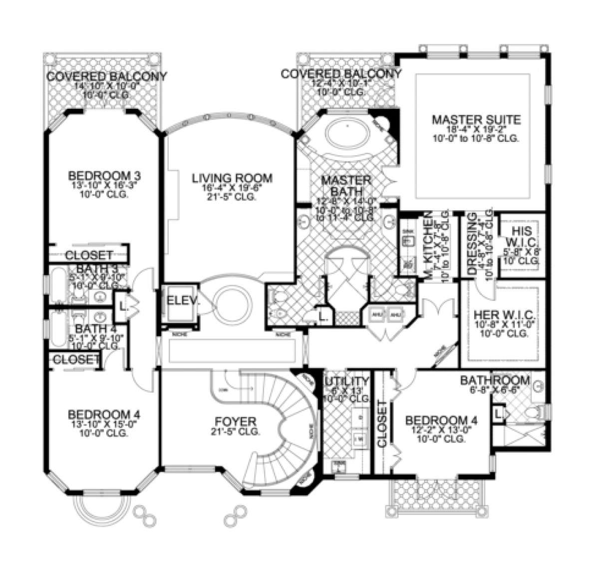 Floorplan 2 for House Plan #168-00076