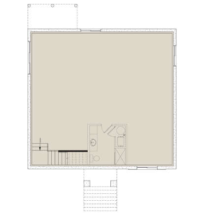 Basement for House Plan #034-01424