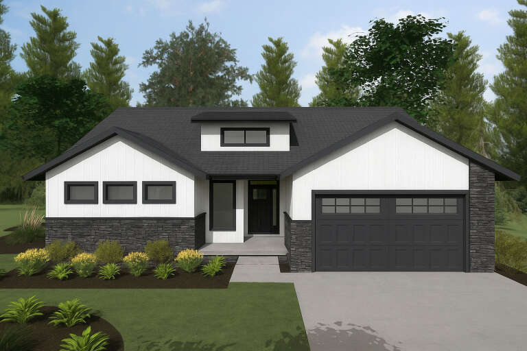 House Plan House Plan #34972 Front Elevation 