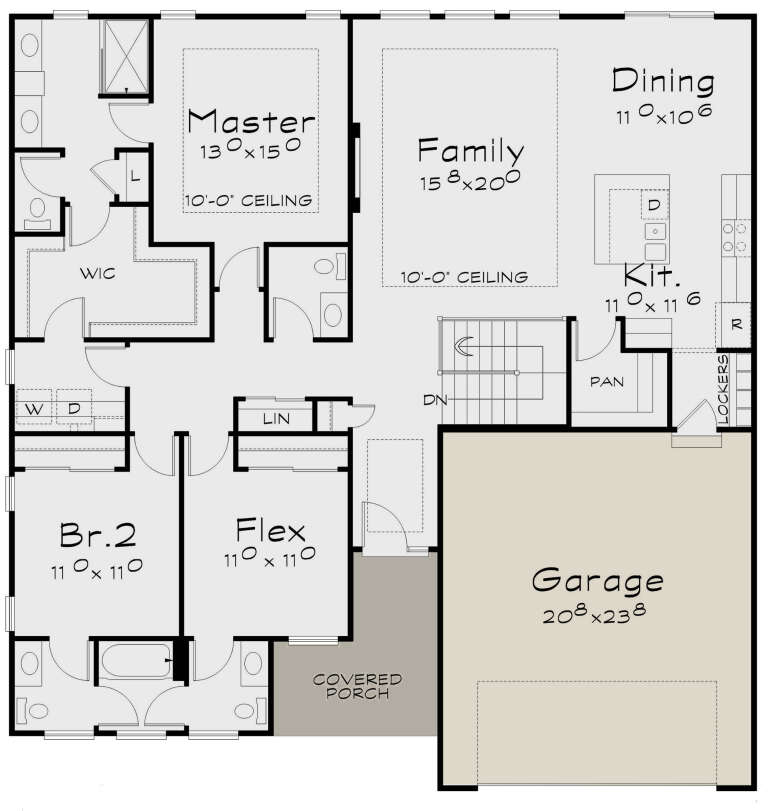 House Plan House Plan #34972 Drawing 1