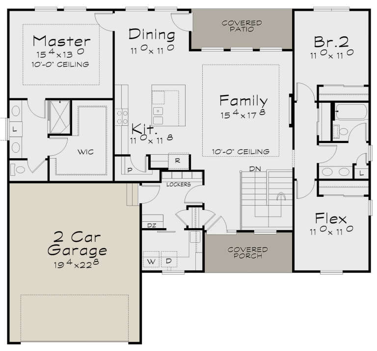 House Plan House Plan #34973 Drawing 1