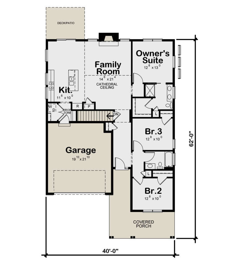 House Plan House Plan #34974 Drawing 1