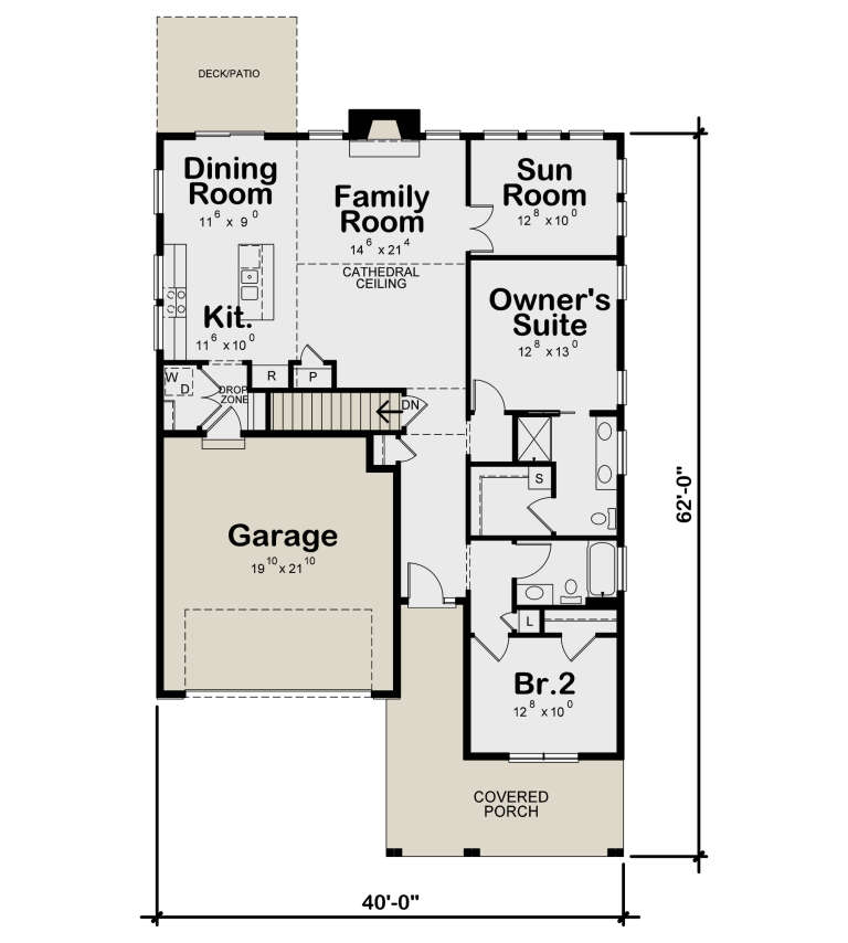 House Plan House Plan #34975 Drawing 1