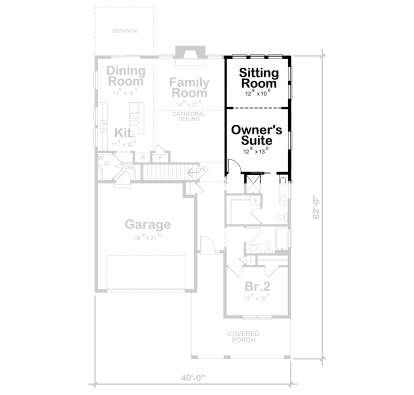 Alternate Main Floor Layout for House Plan #402-01864