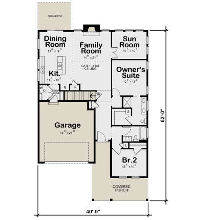 Main Floor  for House Plan #402-01865