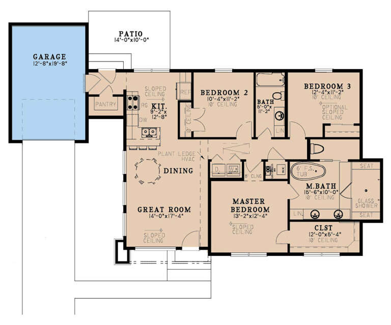 House Plan House Plan #34977 Drawing 1