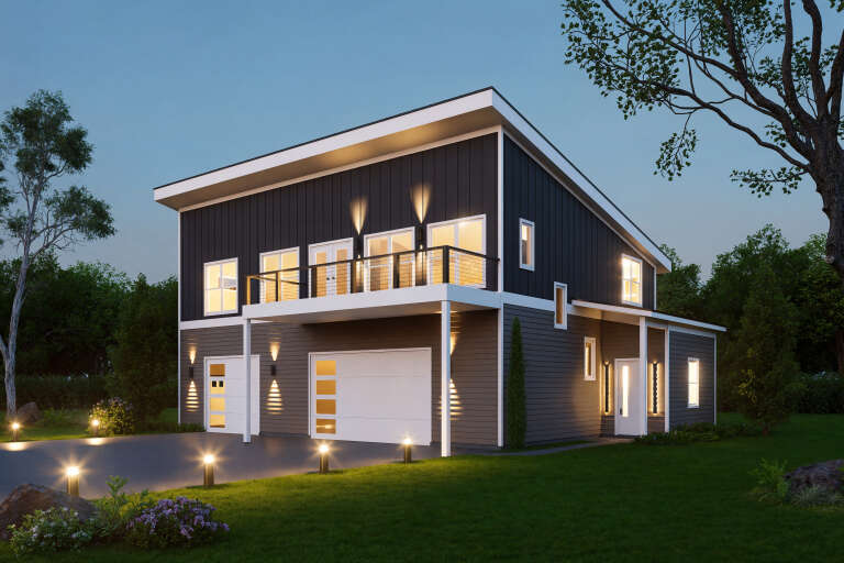 House Plan House Plan #34978 Angled Front Elevation