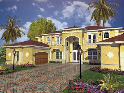 5 Bed, 4 Bath, 5754 Square Foot House Plan - #168-00077