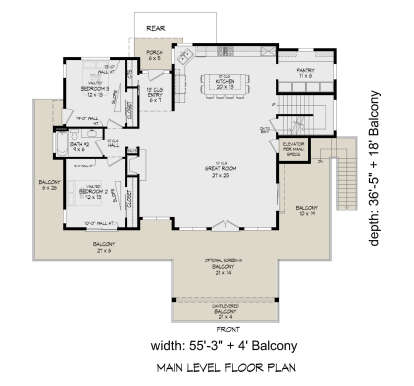 Main Floor  for House Plan #940-01409
