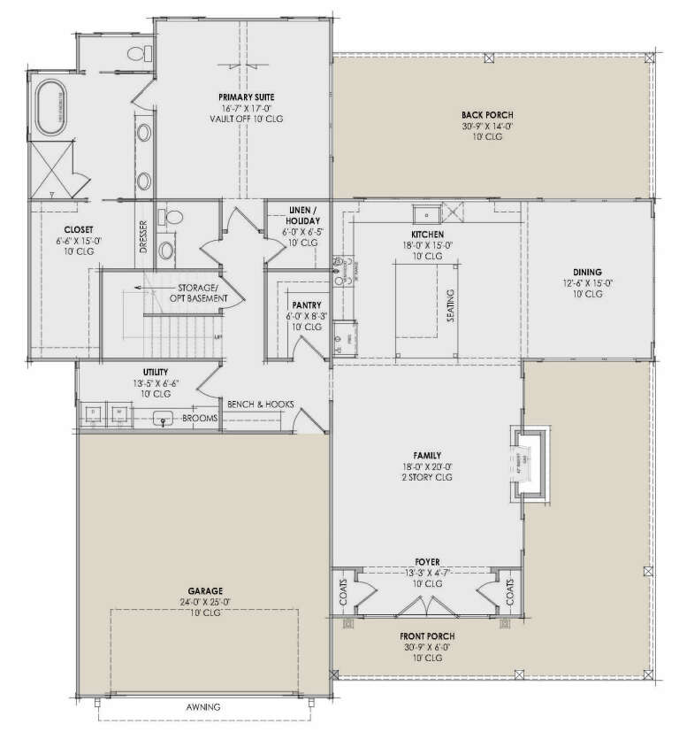 House Plan House Plan #34984 Drawing 1