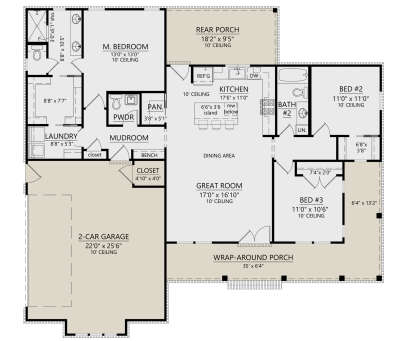 Main Floor  for House Plan #4534-00153