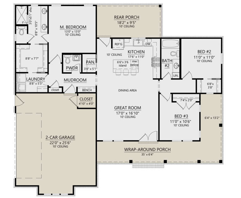 House Plan House Plan #34986 Drawing 1