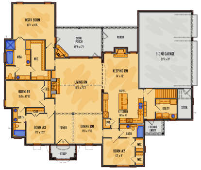 Main Floor  for House Plan #5995-00050