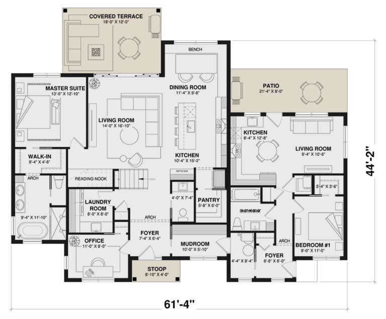 House Plan House Plan #34988 Drawing 1