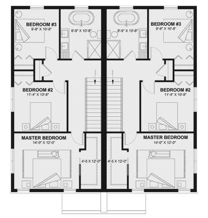 Second Floor for House Plan #034-01426