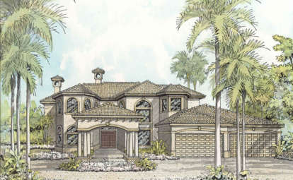 Mediterranean House Plan #168-00078 Elevation Photo