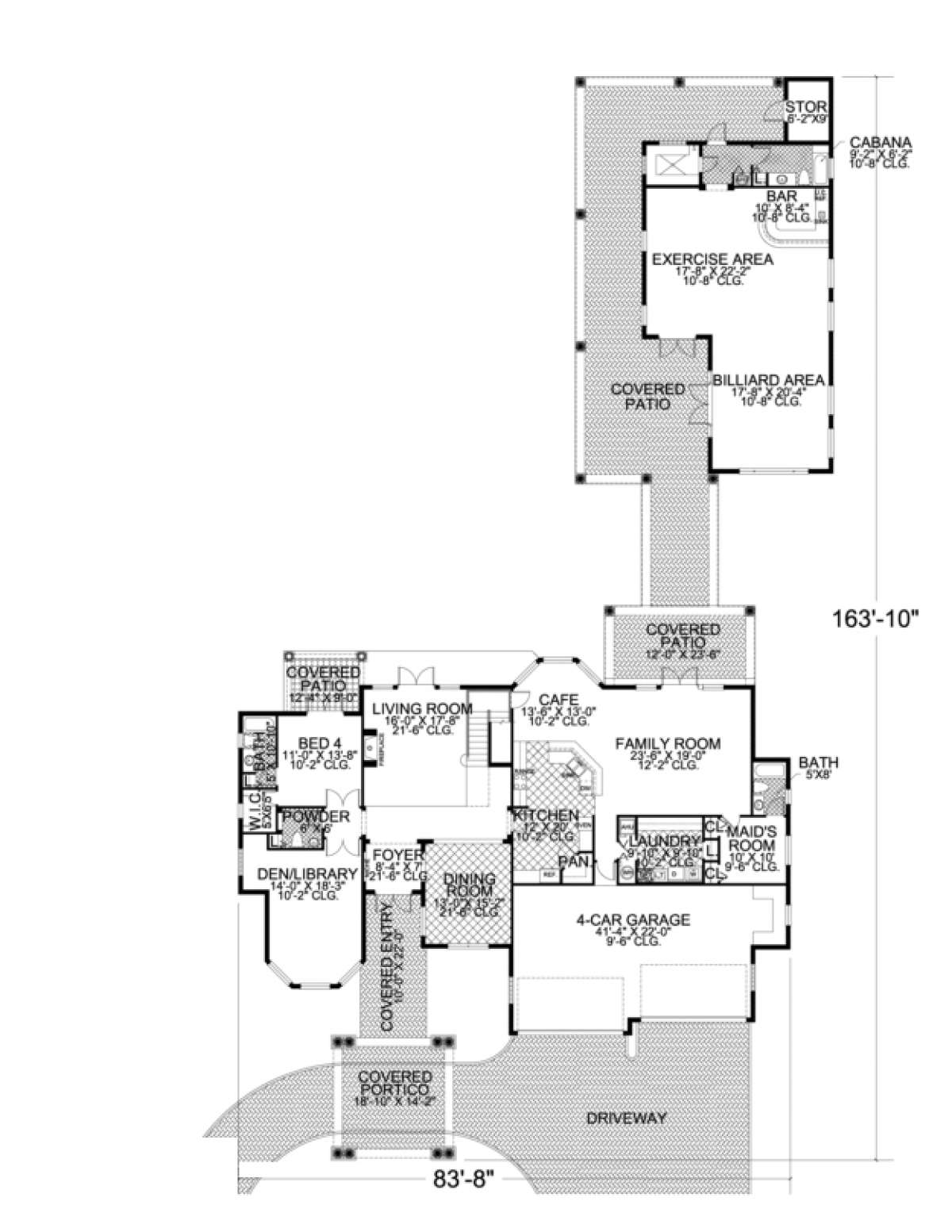 Floorplan 1 for House Plan #168-00078