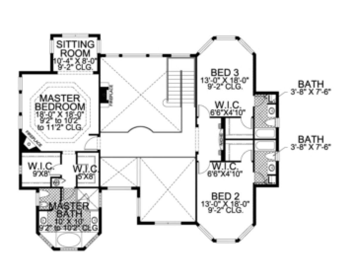 Floorplan 2 for House Plan #168-00078