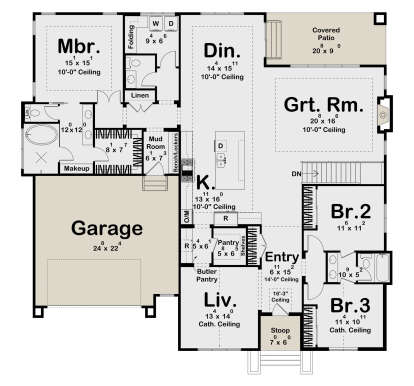 Main Floor  for House Plan #963-01239