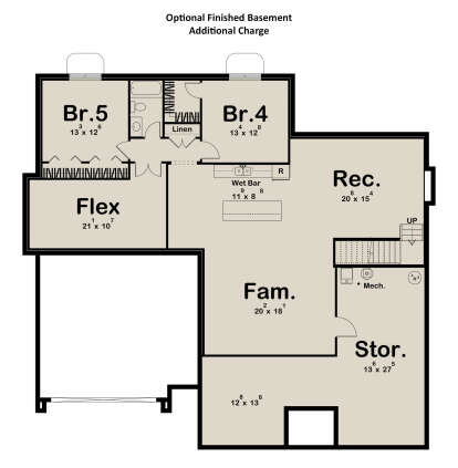 Basement for House Plan #963-01239