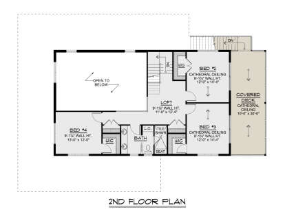 Second Floor for House Plan #5032-00418