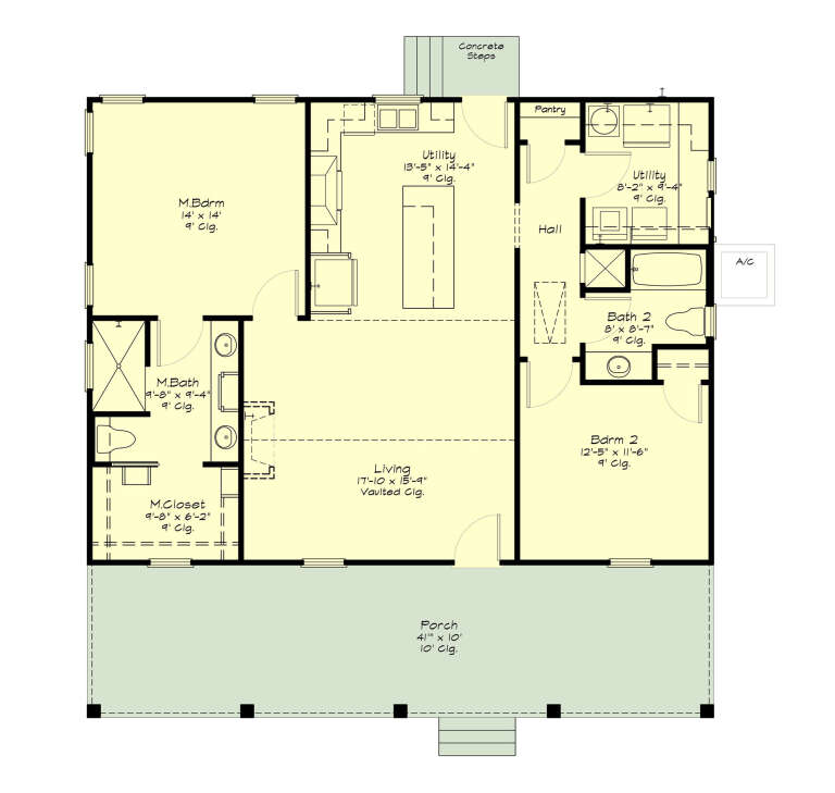 House Plan House Plan #34998 Drawing 1