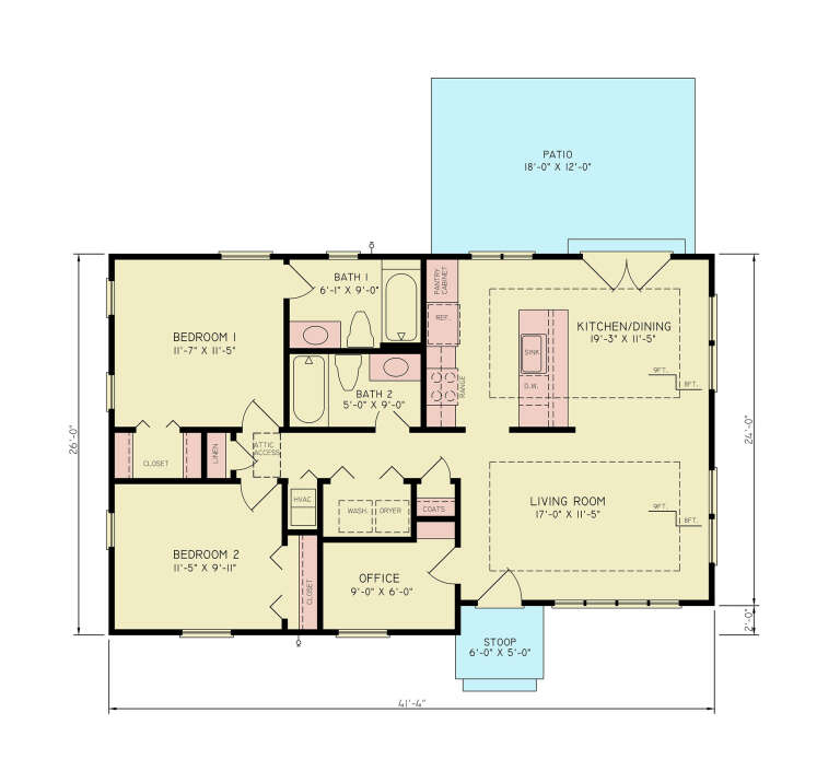 House Plan House Plan #34999 Drawing 1